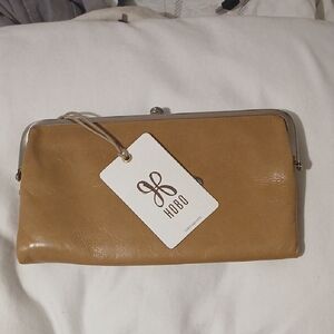 HOBO Camel Leather Wristlet